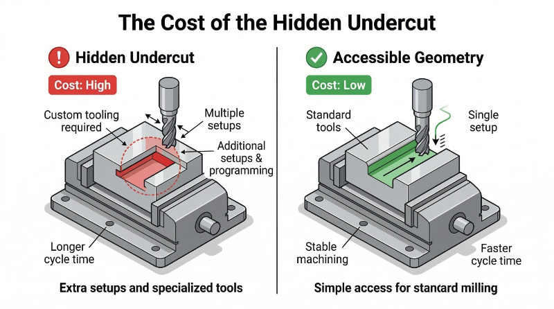 Engineering Cut Why Undercuts Increase CNC Machining Cost And Complexity | Quote ...