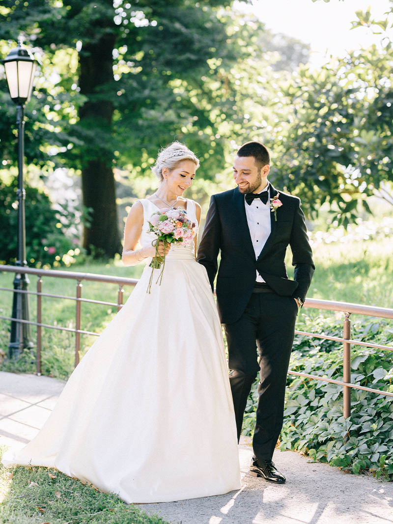 Idil and Nedim on their wedding day in Istanbul