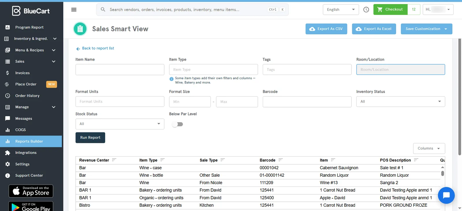 binwise smartview report