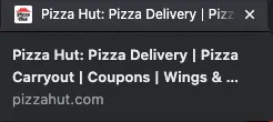 restaurant seo meta title example