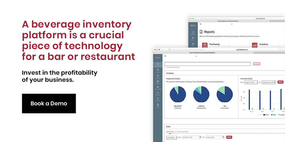 Demo alcohol inventory software from Binwise and manage cocktail spices and beverages with confidence.