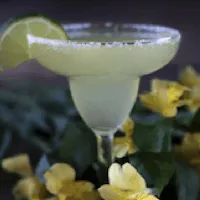 margarita with a salted rim