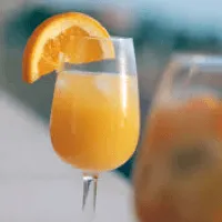 mimosa with an orange slice