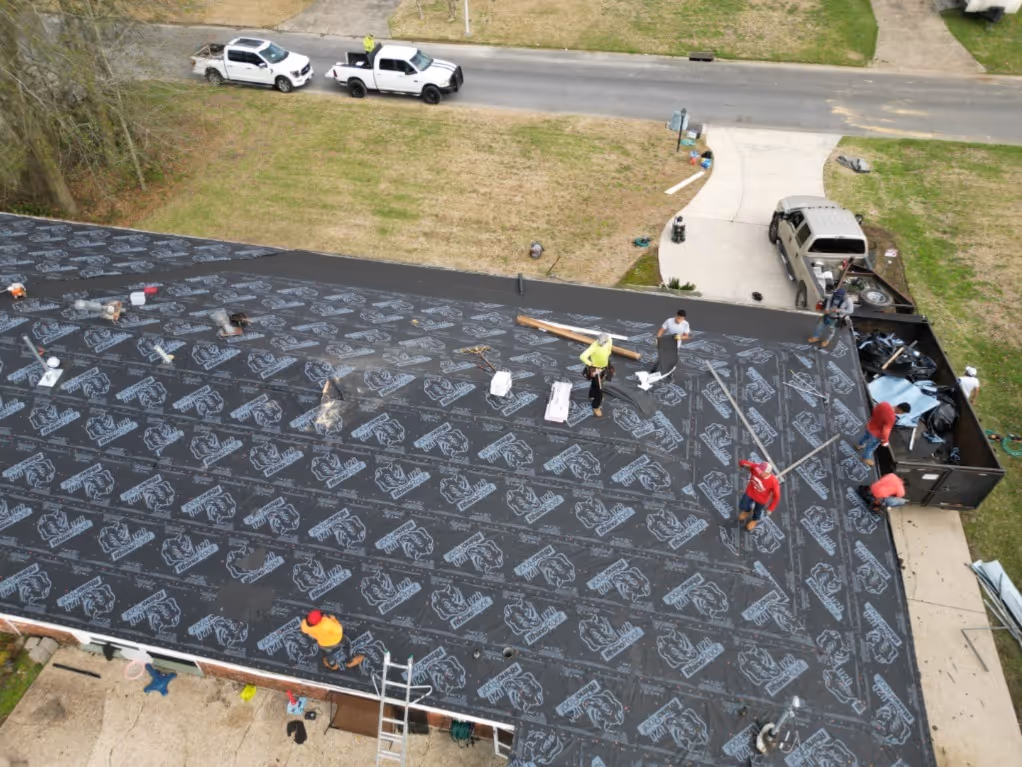 Replacing a roof before the storm