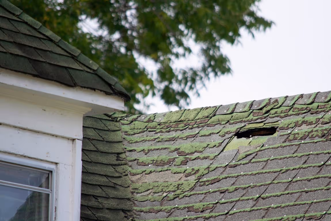 roof damaged