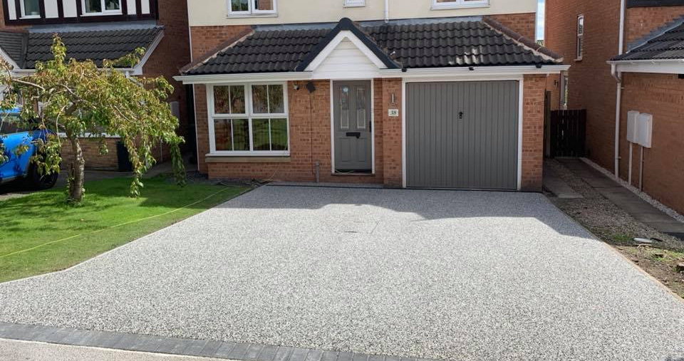 resin bound driveway in sheffield recently completed