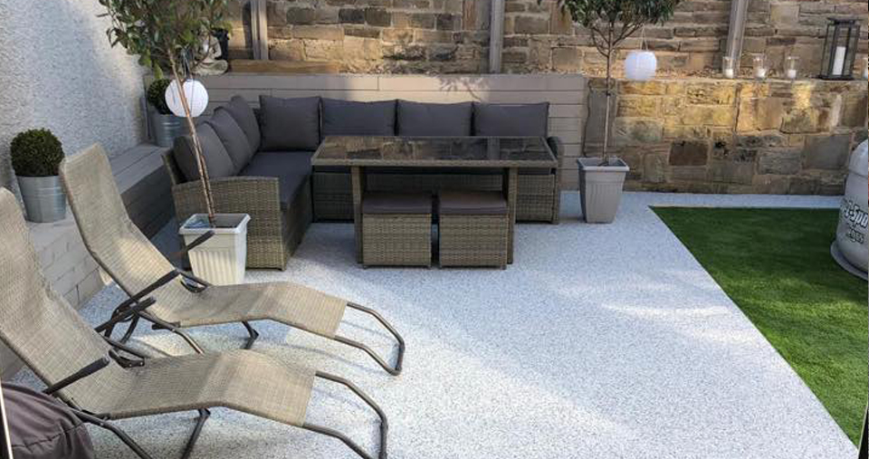 premium resin patio for back garden