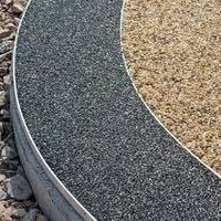 curved lines resin, concrete and multi coloured