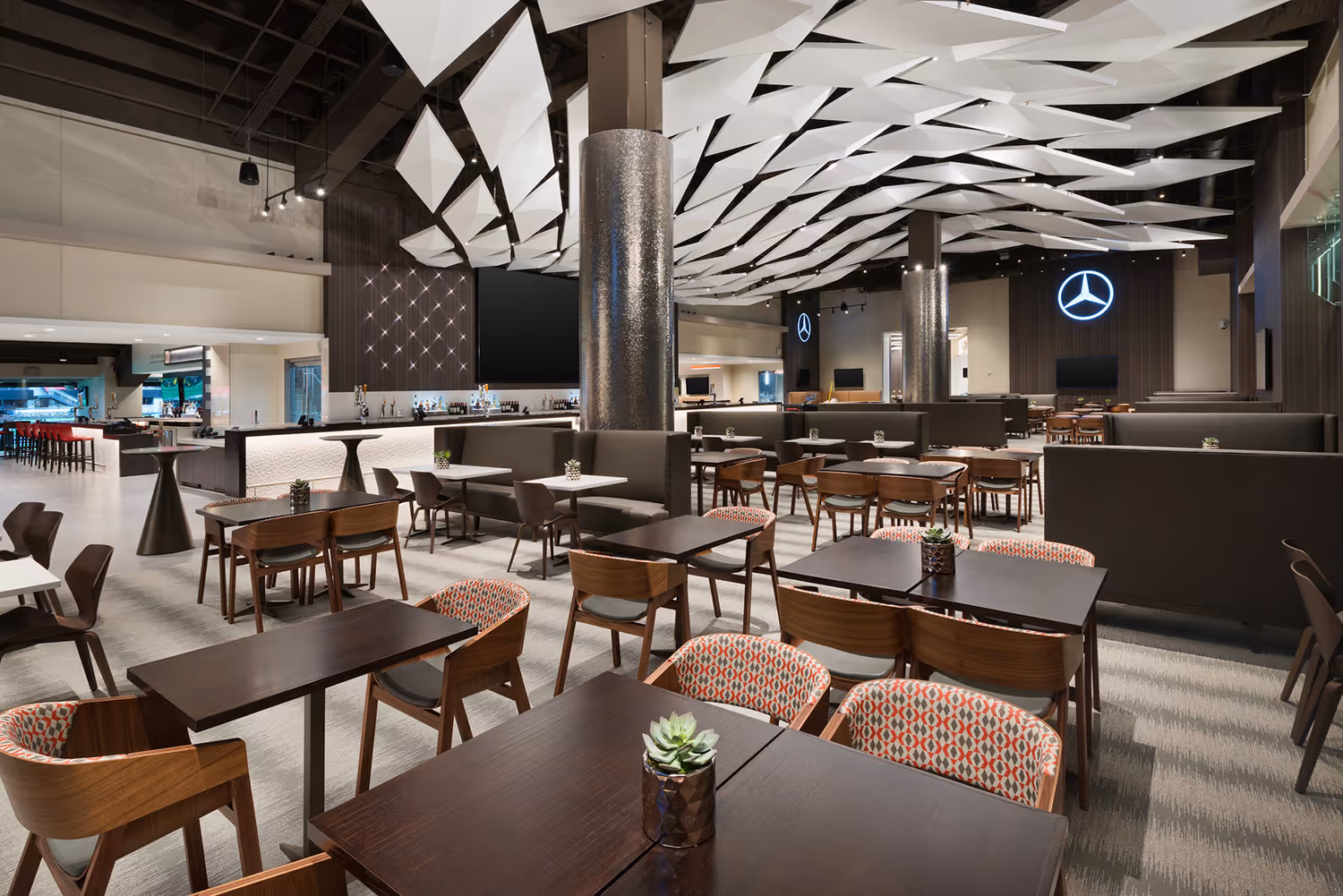 Premium seating in Mercedes-Benz Stadium club