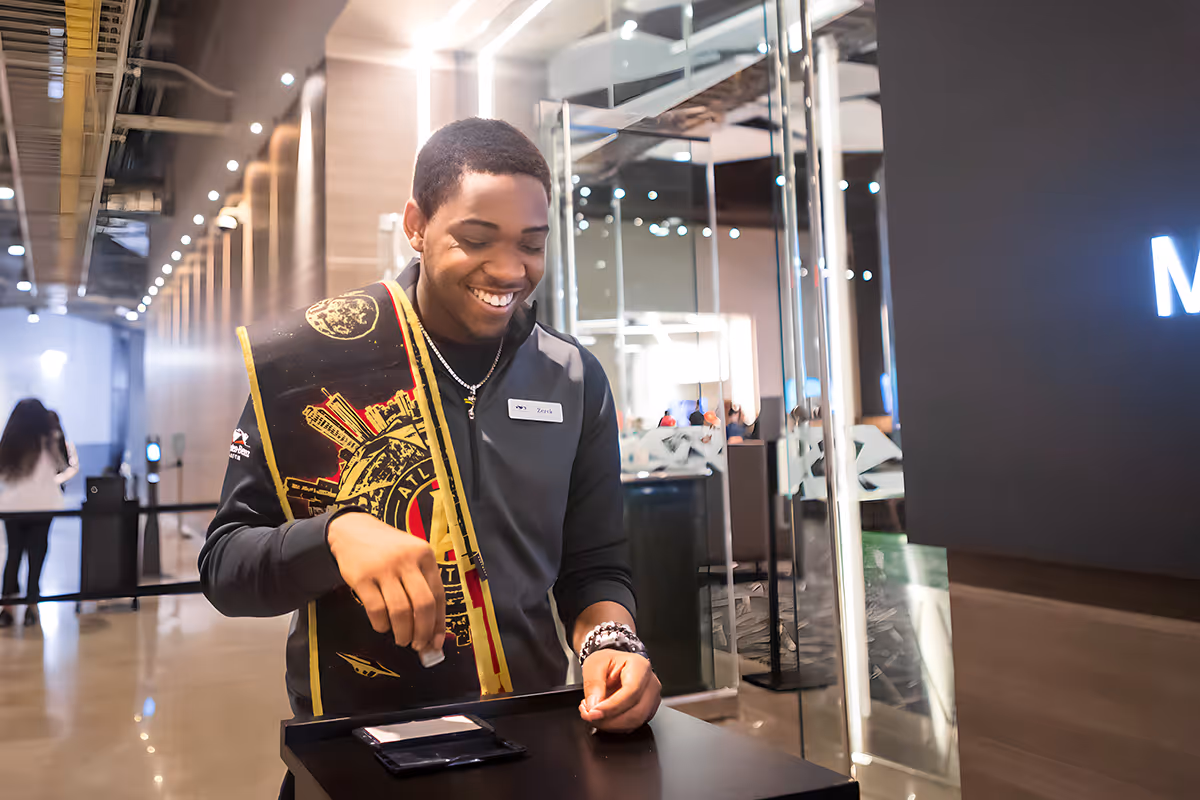 Photo of Westside Ambassador working at event