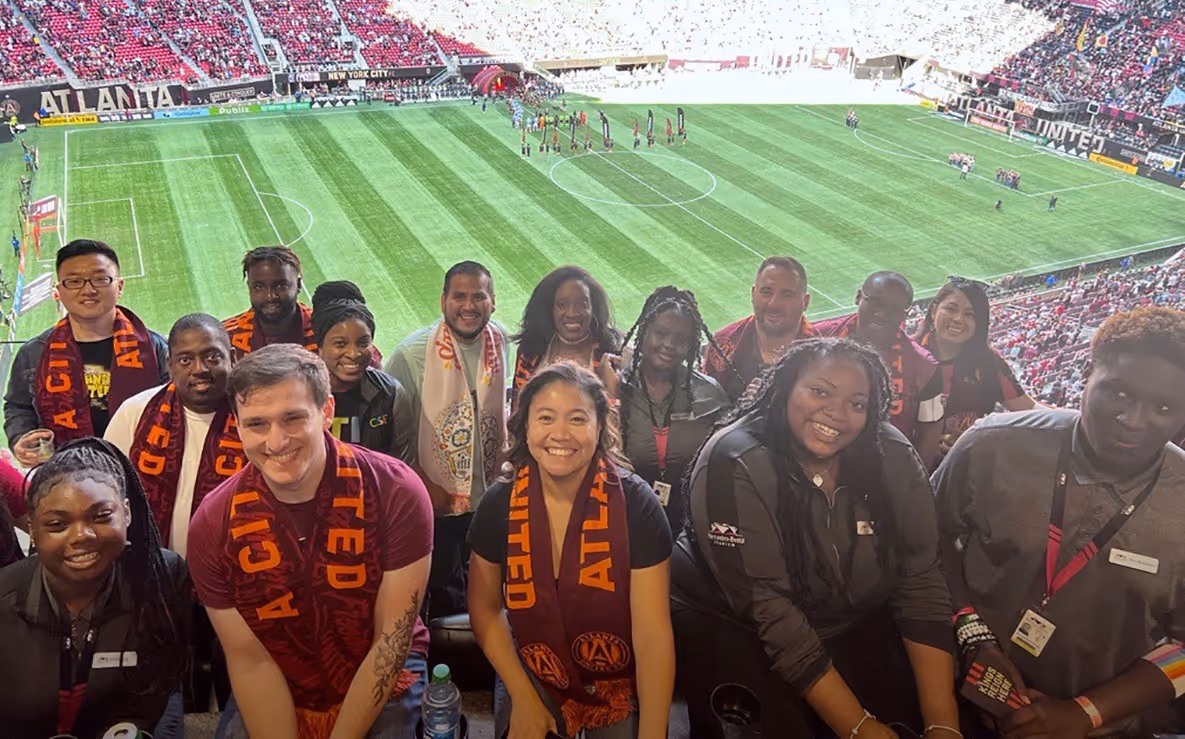 photo of Westside Ambassadors at Atlanta United match