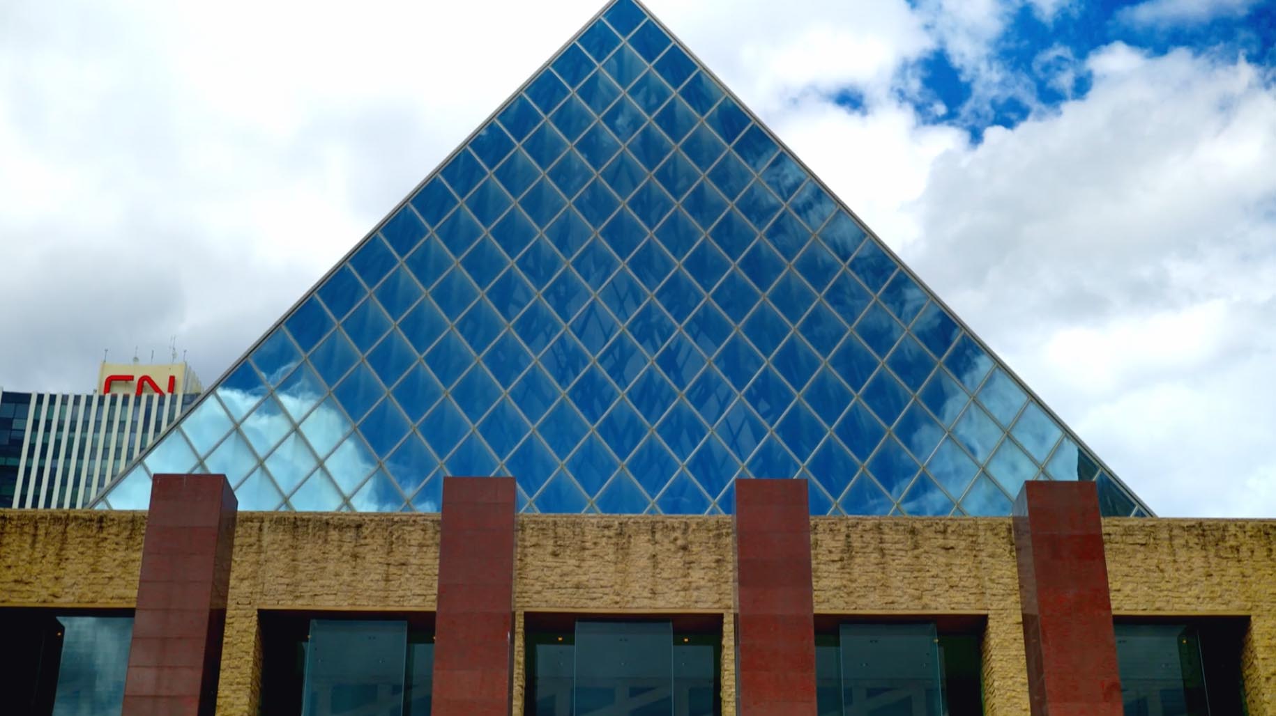 Edmonton city hall glass pyramid