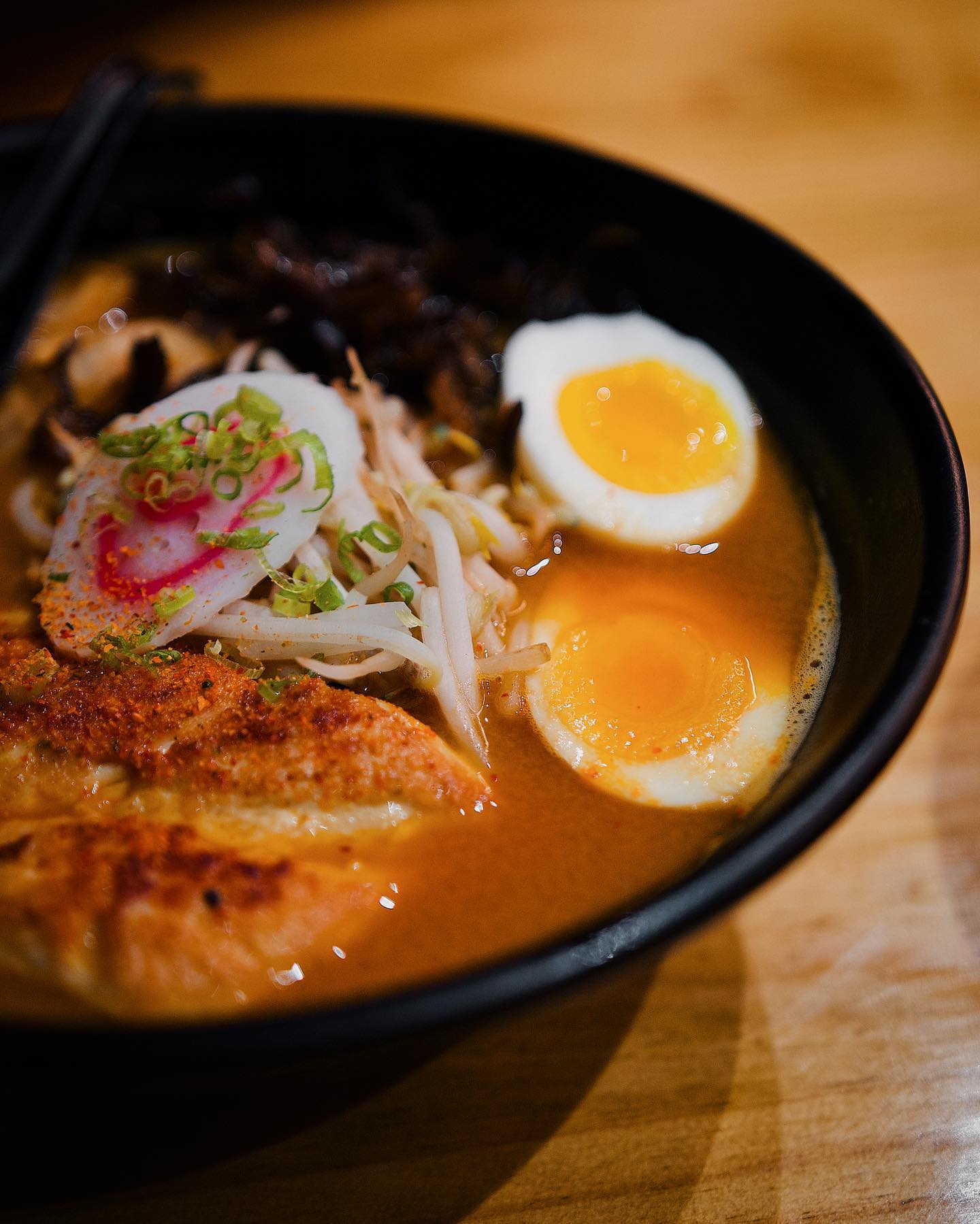 Akarui is Steps away from trendy, foodie obsessed #OldMarketOmaha. download        We offer authentic Japanese ramen, mouthwatering. appetizers such as gyoza (pan-fried dumplings), firecracker shrimp, karaage chicken, make your style of poke, palate invoking boba tea & a unique selection Of beers & wines.          o-4           You are going to fall in love instantly with our 4500 ft.² Our unique & futuristic space will have you taking selfies & food shots the  whole time you are in our gorgeous space! The Designer of our space was so intentional with the aesthetics that you will forget you’re in Omaha, Nebraska, till you Walk outside the door! We cant wait to see you, Akarui Omaha Staff!