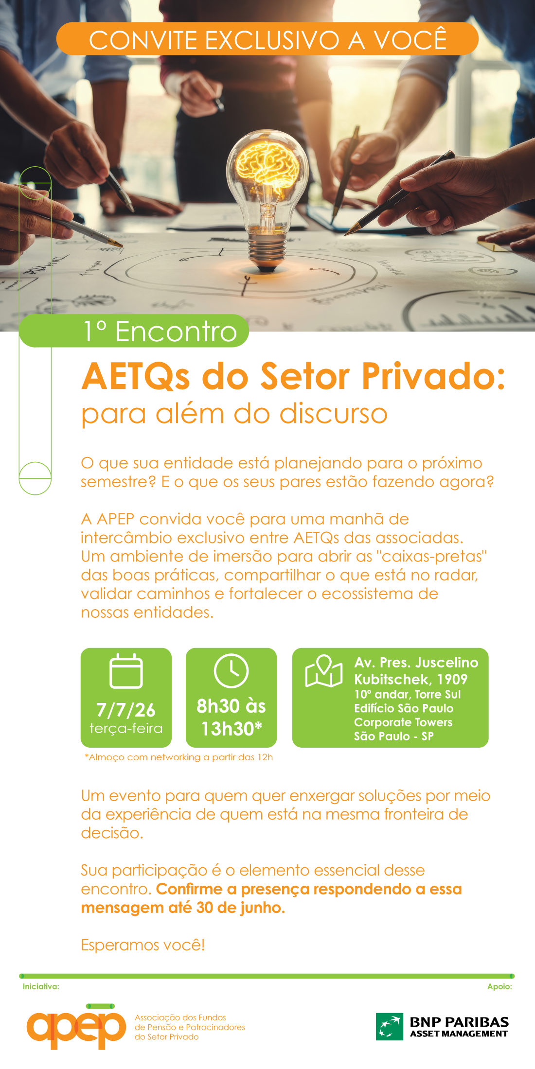 Montagem fotográfica com mensagem de agradecimento de participação