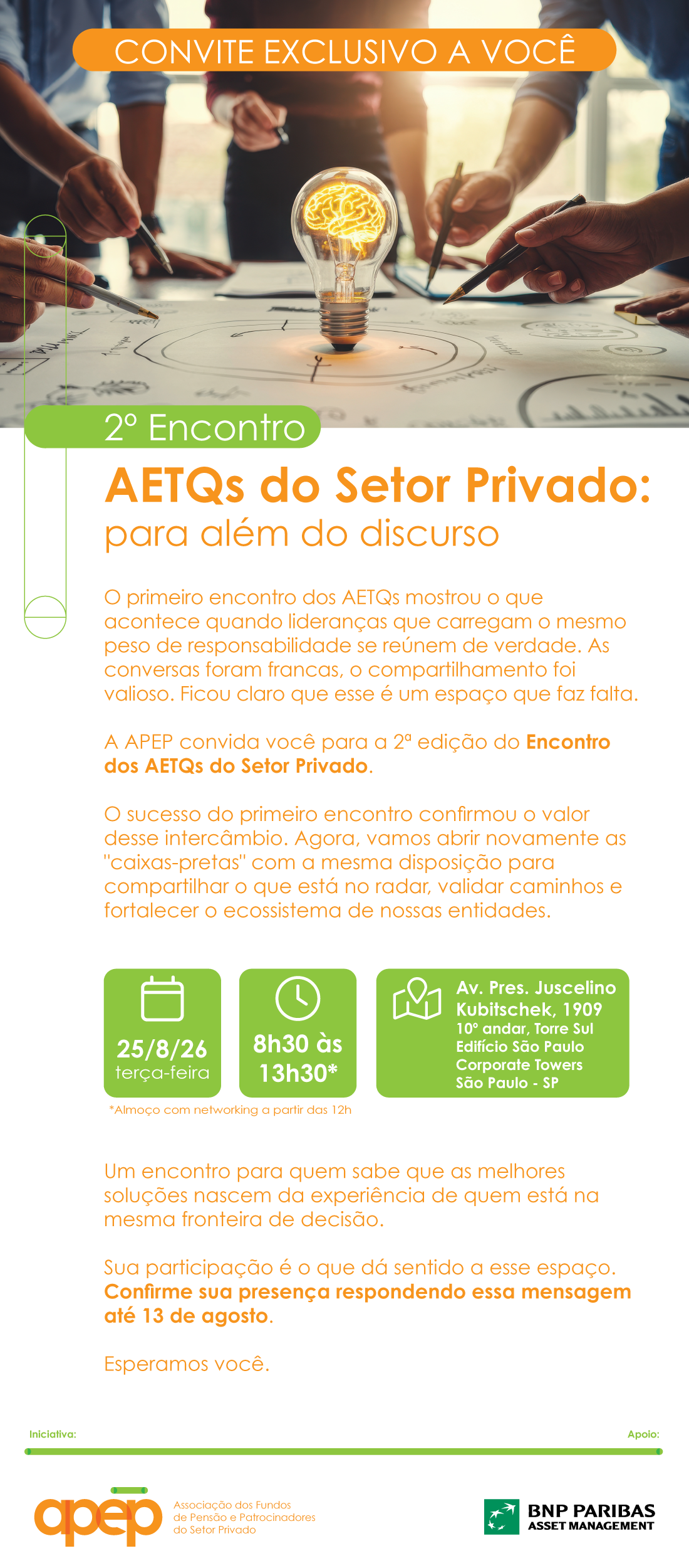 Montagem fotográfica com mensagem de agradecimento de participação