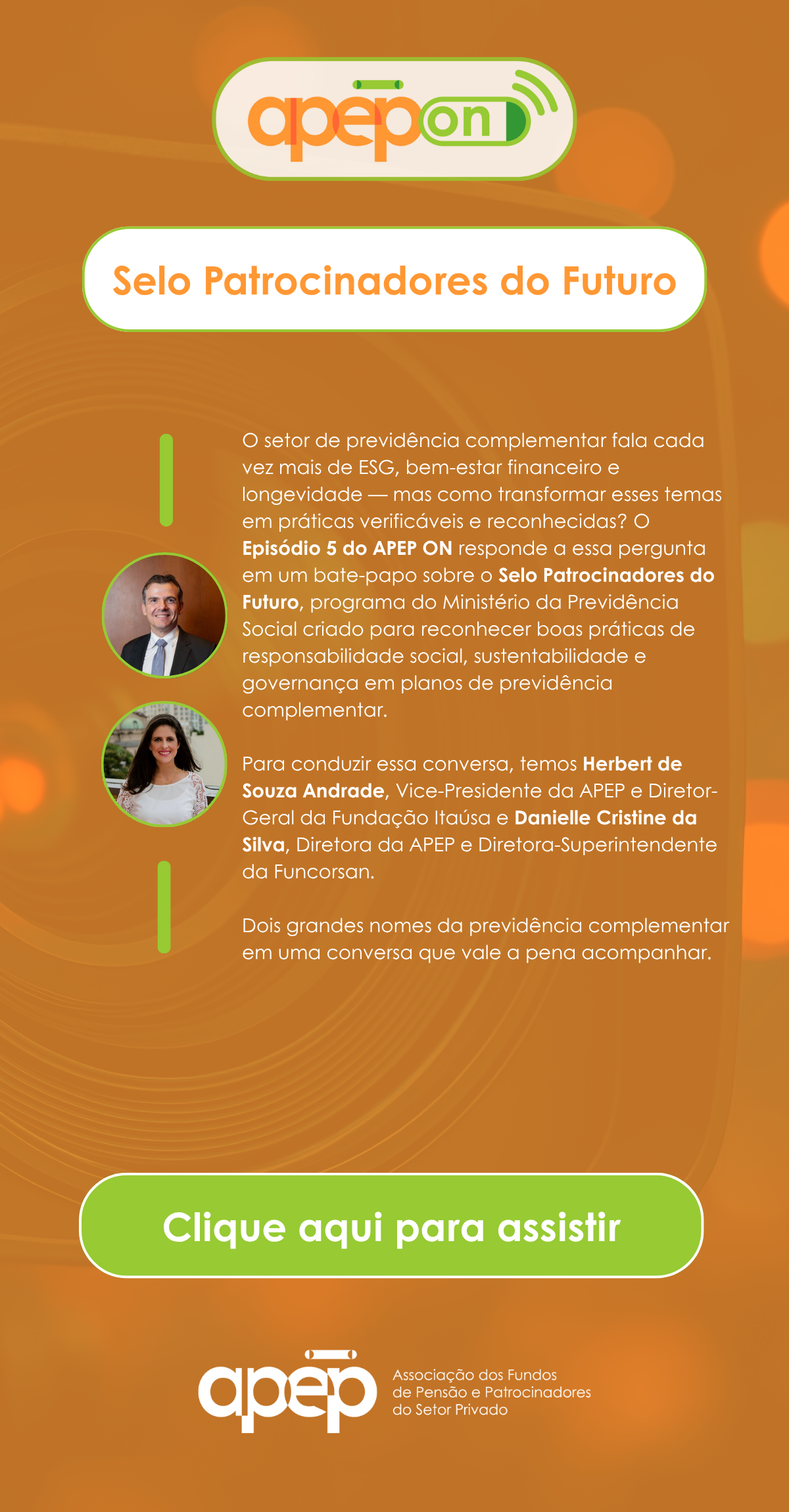 Montagem fotográfica com mensagem de agradecimento de participação