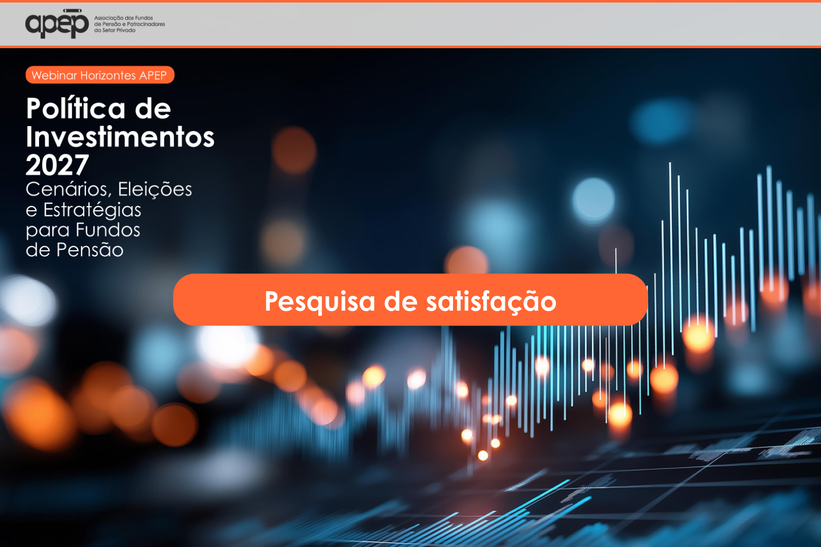 imagem abstrata com logotipo dos patrocinadores e nome do painel 
