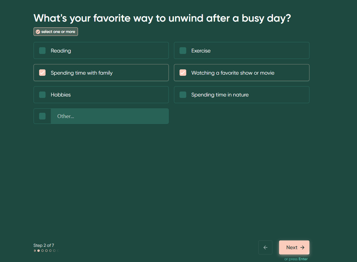 Way to unwind question