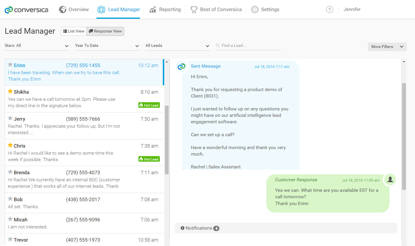 Conversica lead manager