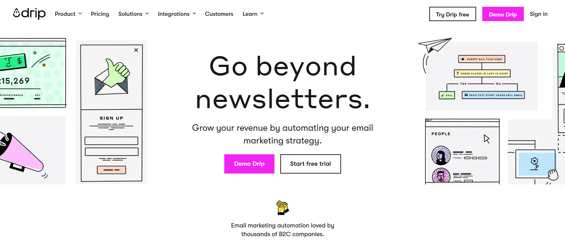 Drip main page