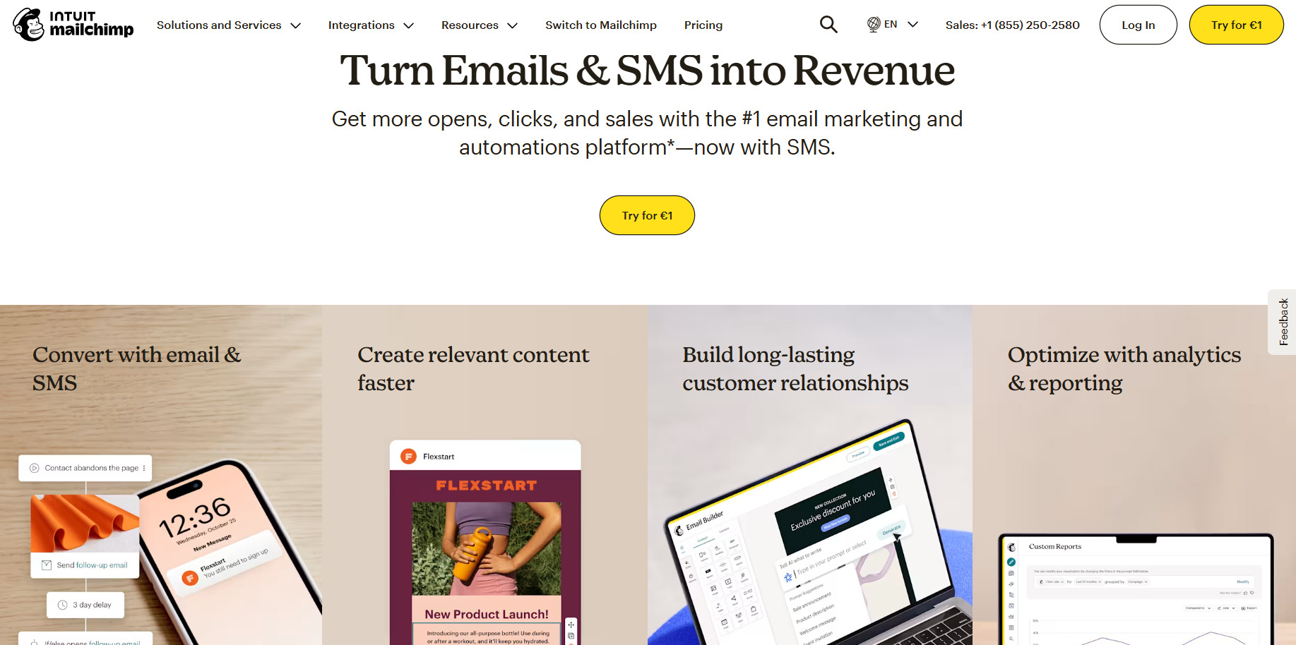 Mailchimp main page