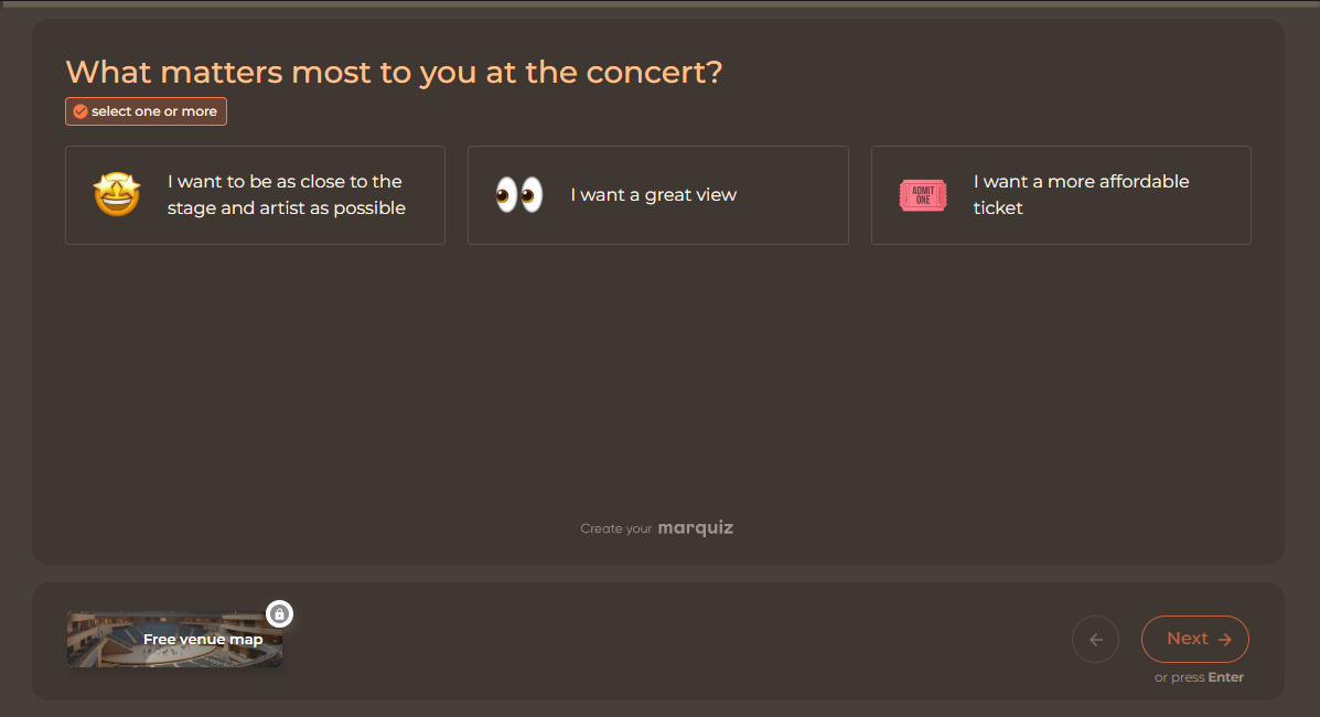well-designed quiz page