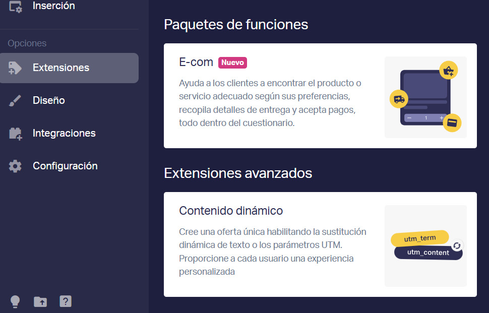 Quiz extentions