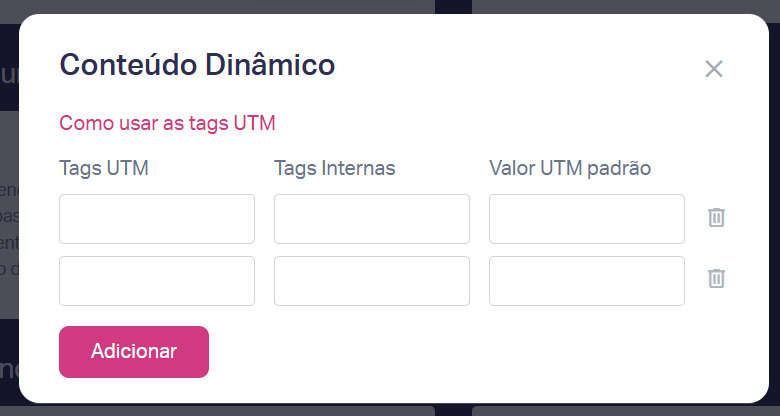 UTM settings