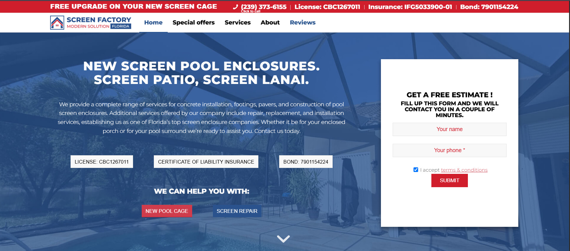 Screen factory website