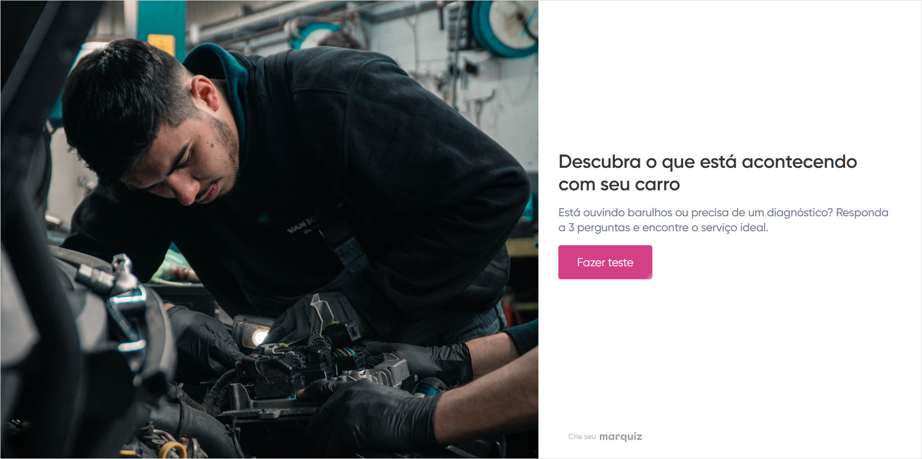 Example of start page