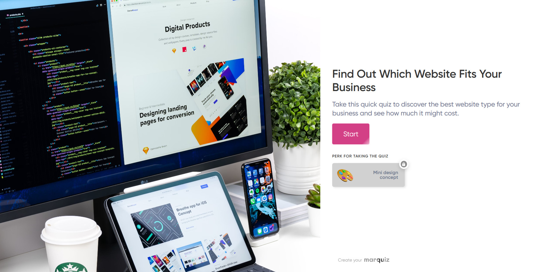 Full start page