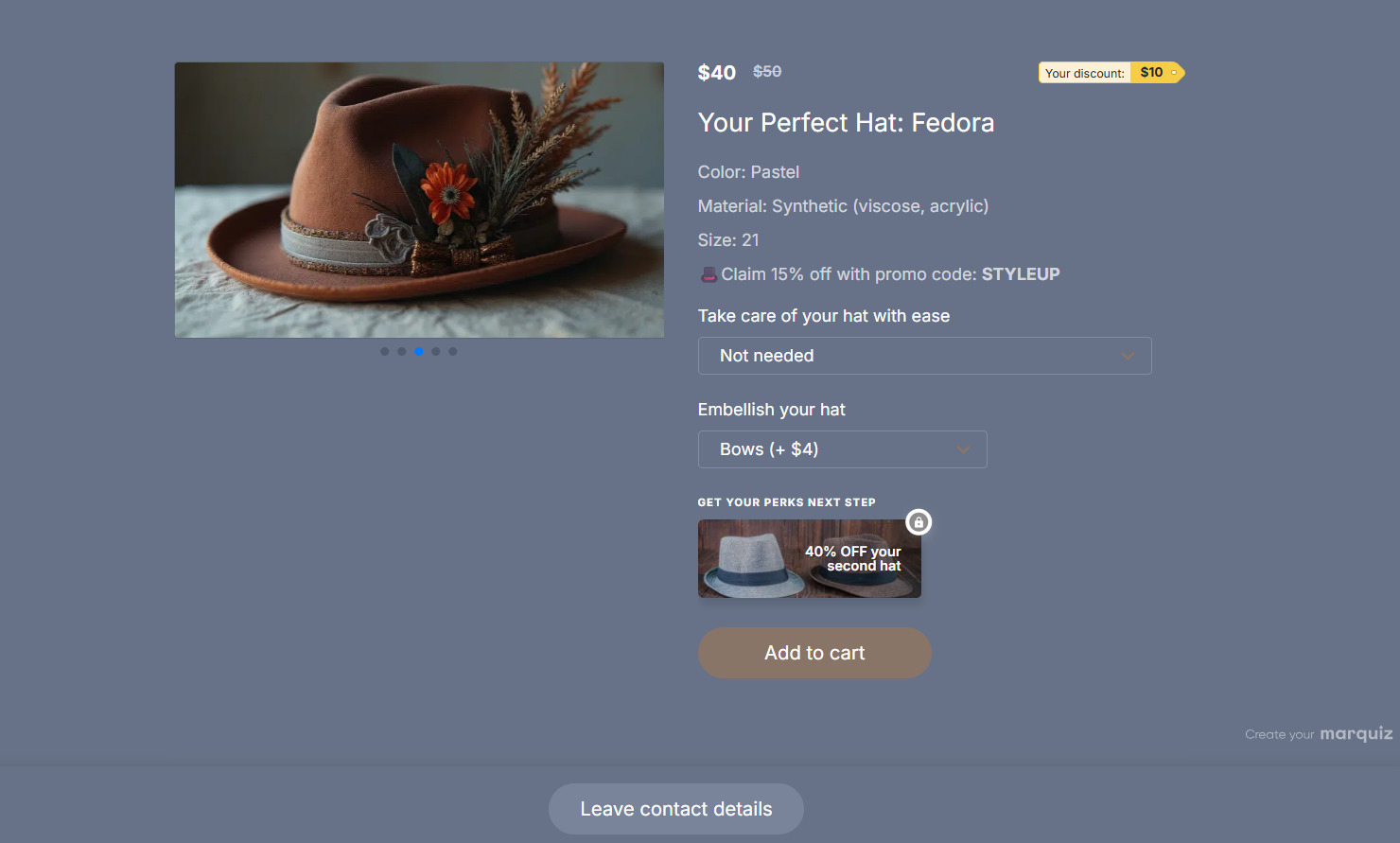 Product card