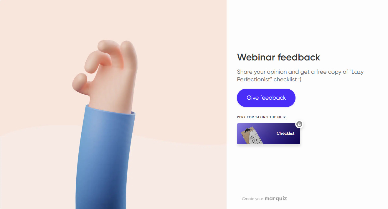 Webinar feedback