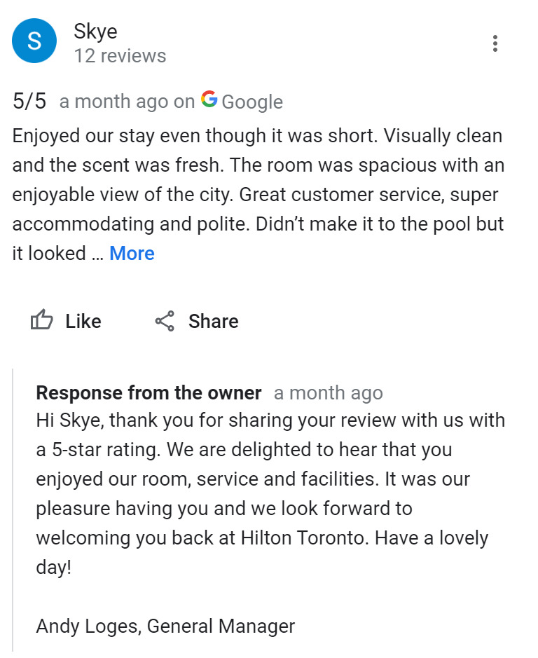 Respond on Google Maps
