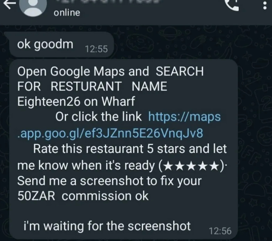 Buying reviews