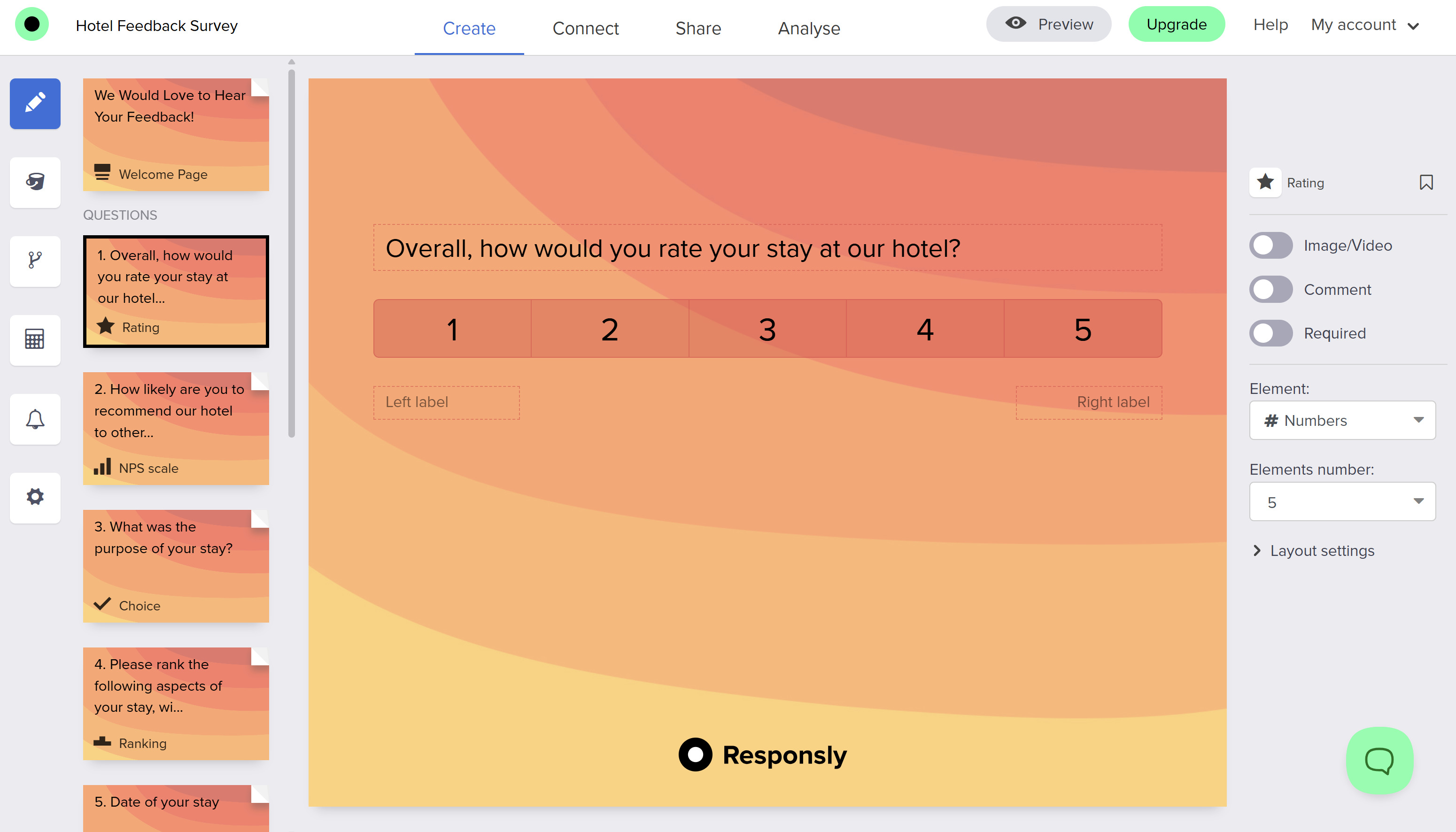 Responsly interface