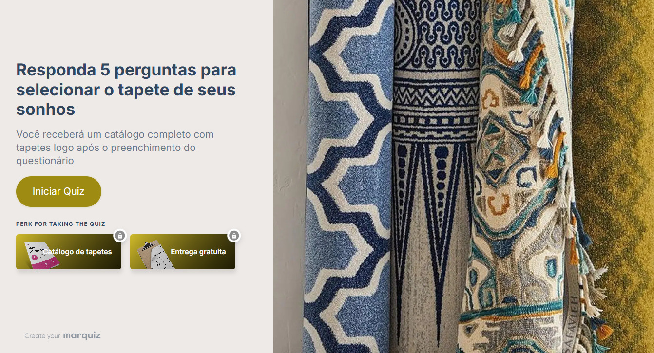 Quiz para Encontrar o Tapete dos Seus Sonhos