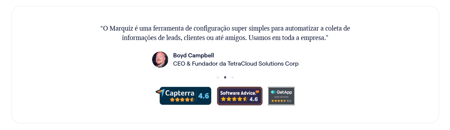 Slider de Depoimentos