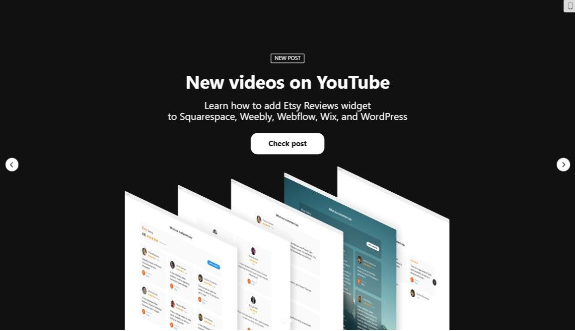 Carrossel de Postagens de Blog