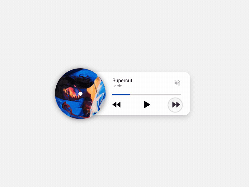 Widget de Player de Áudio