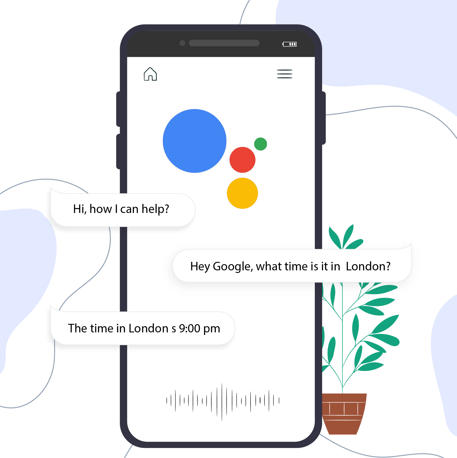 Voice-activated widgets