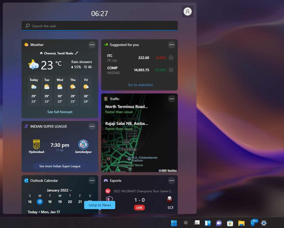 Sidebar widgets