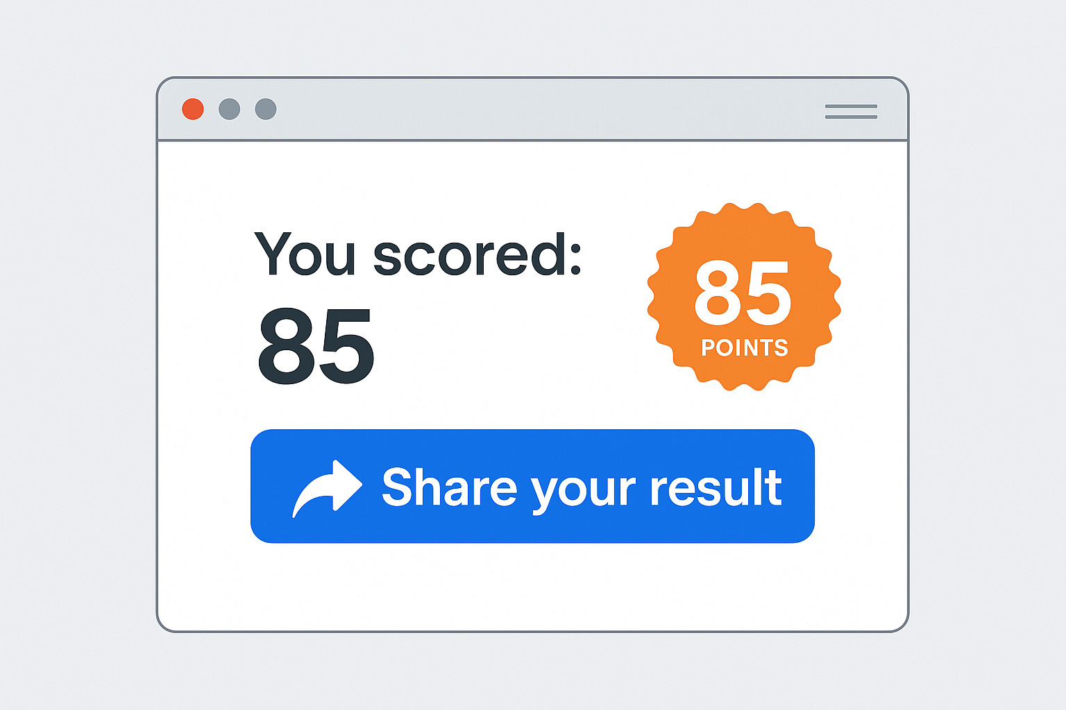 User's score