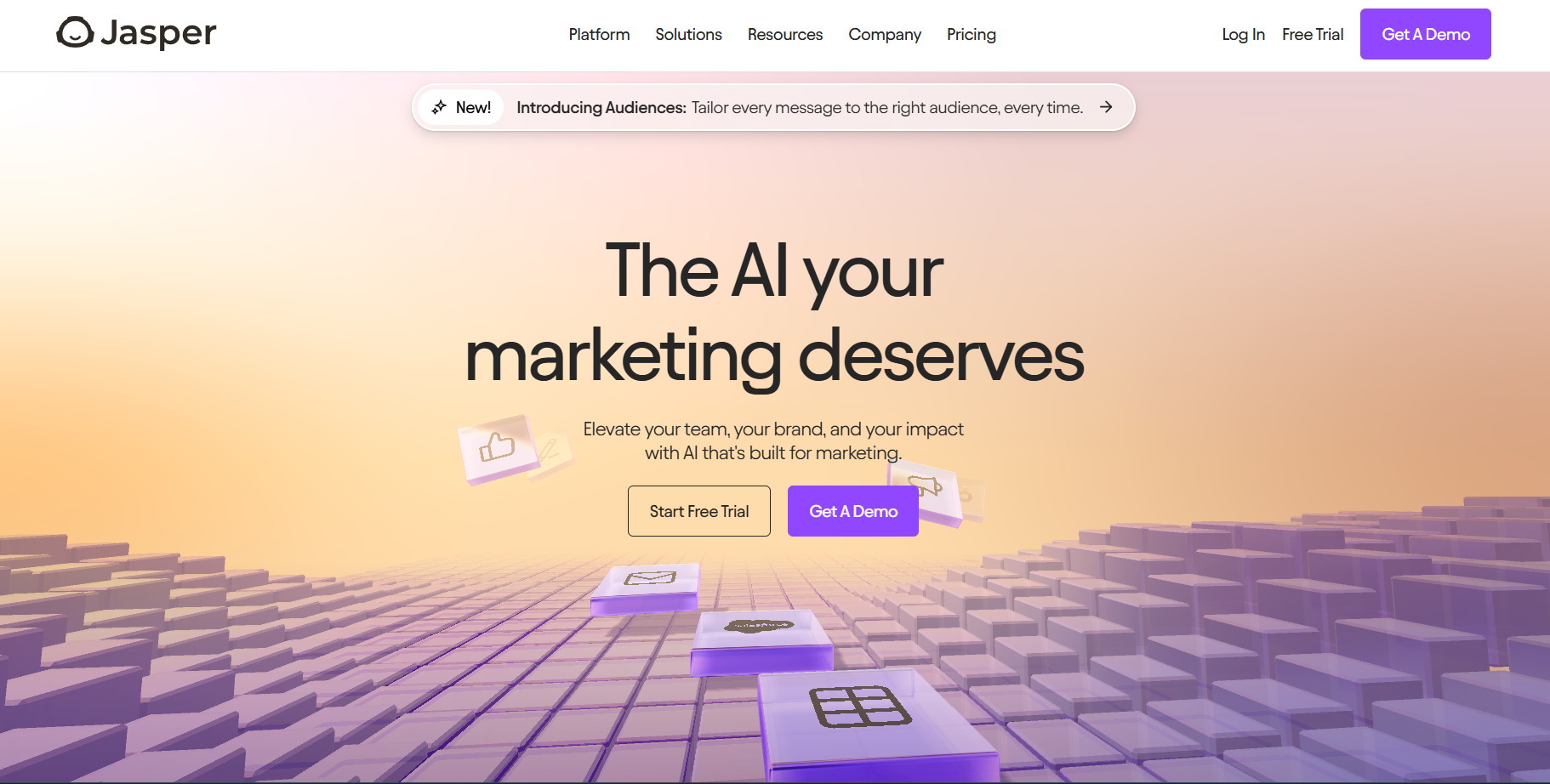Jasper Landing page