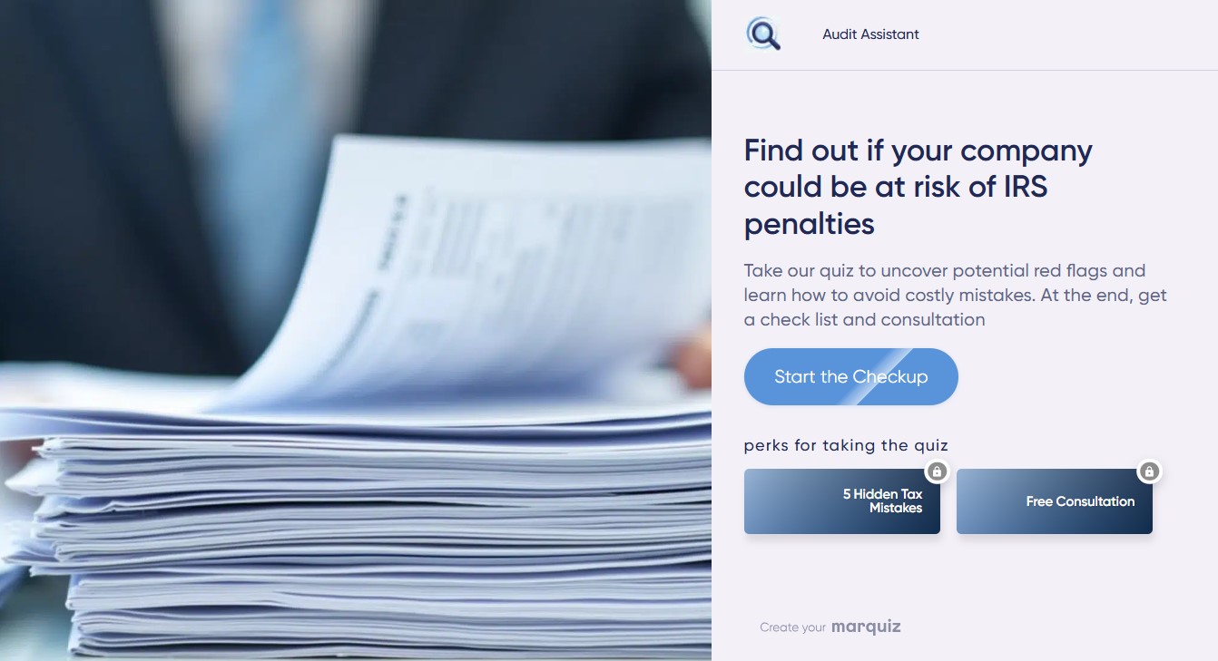 Quiz for B2B customers