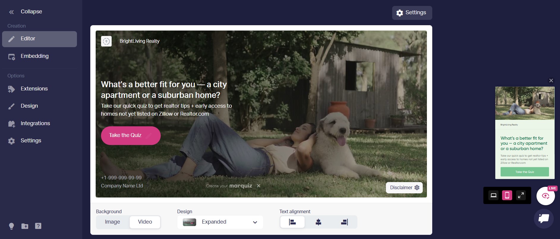 Quiz for digital-first customers