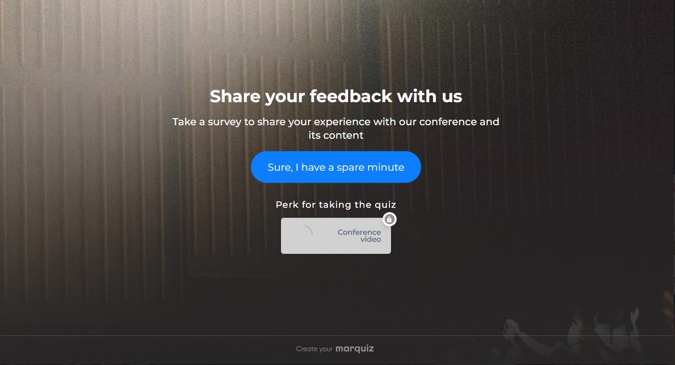 Quiz for community-driven customers
