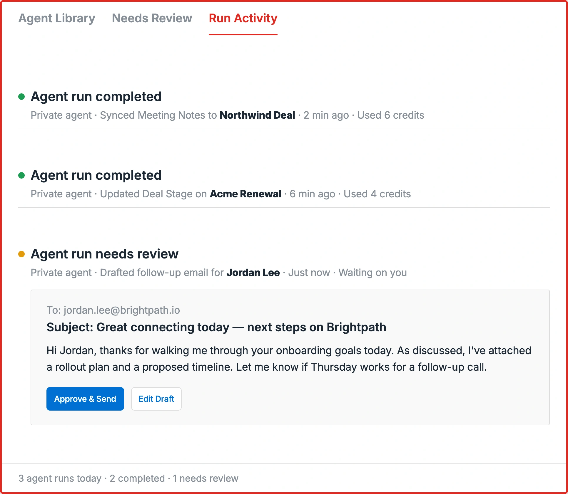 Revenue AI Agent syncing data across CRM, Slack, Teams, and Tasks, turning meeting insight into action everywhere the team works