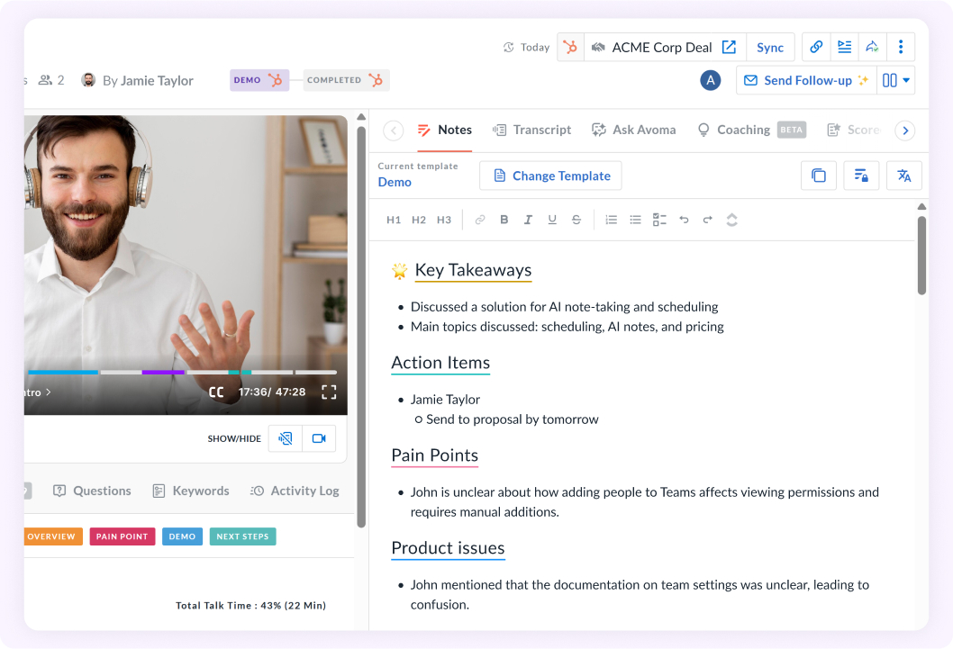 Automate what slows reps down