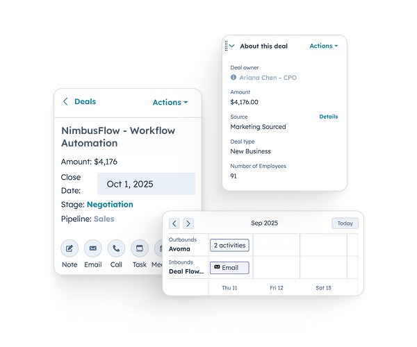 Log every sales activity instantly
